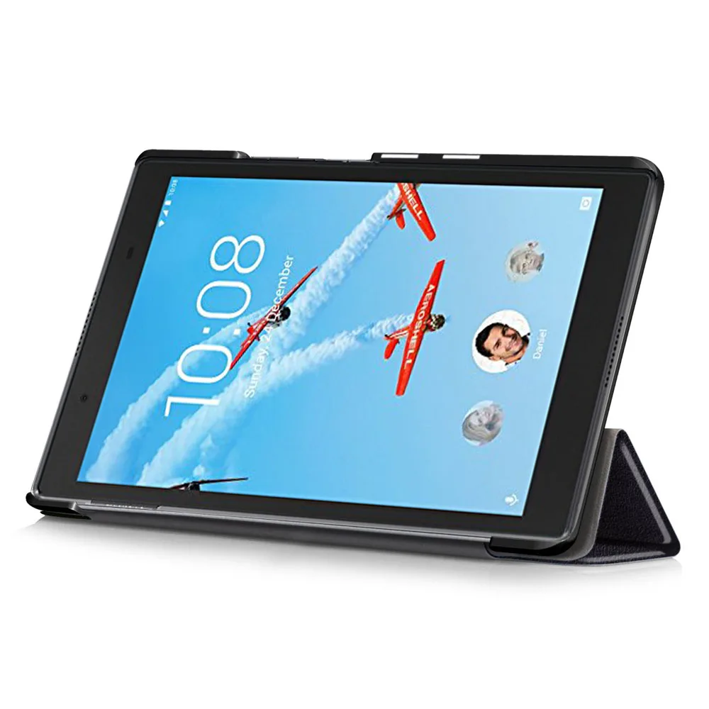 Tablet Accessories Lenovo - Custodia in pelle con staffa di