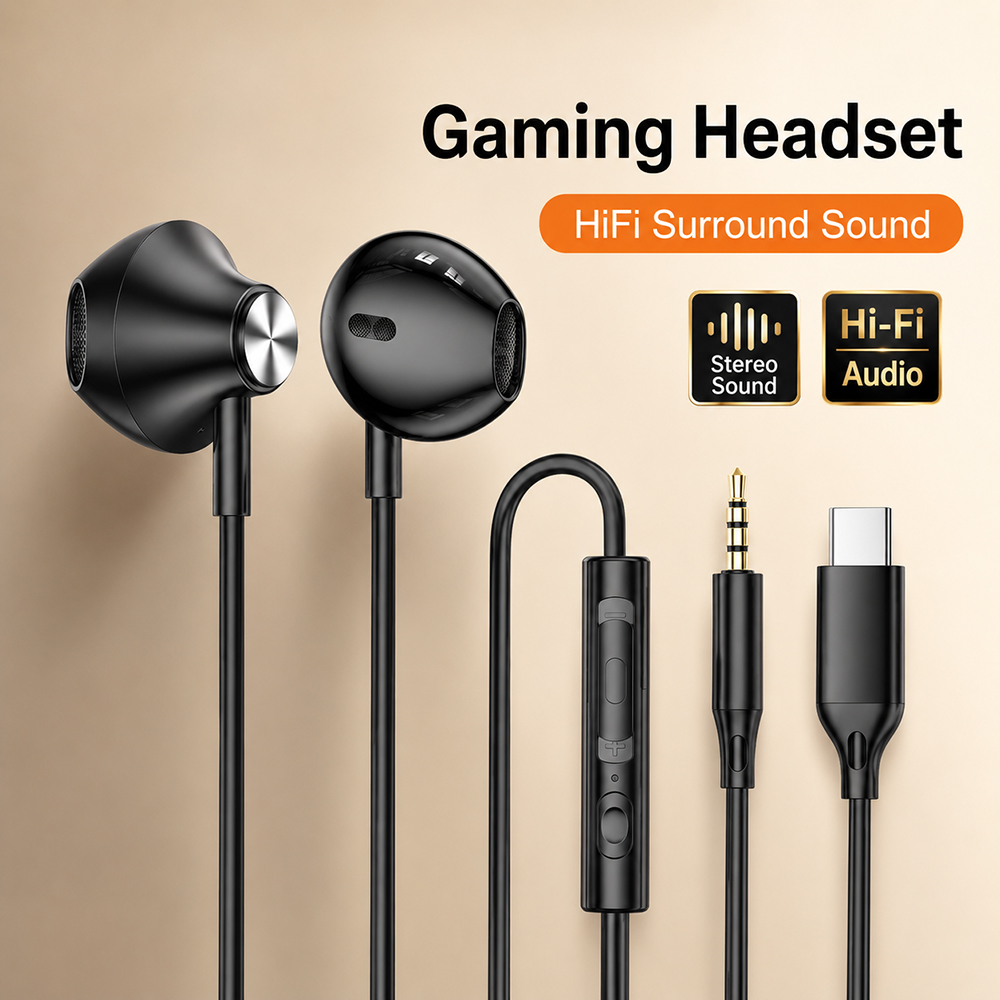 Tablet Gaming Accessories - Cuffie HiFi Surround con Suono Stereo