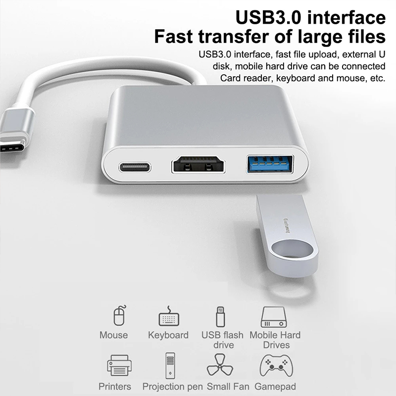 Hub USB Type-C 3 in 1 con HDMI - Huawei Tablet Accessories recensione e prezzo